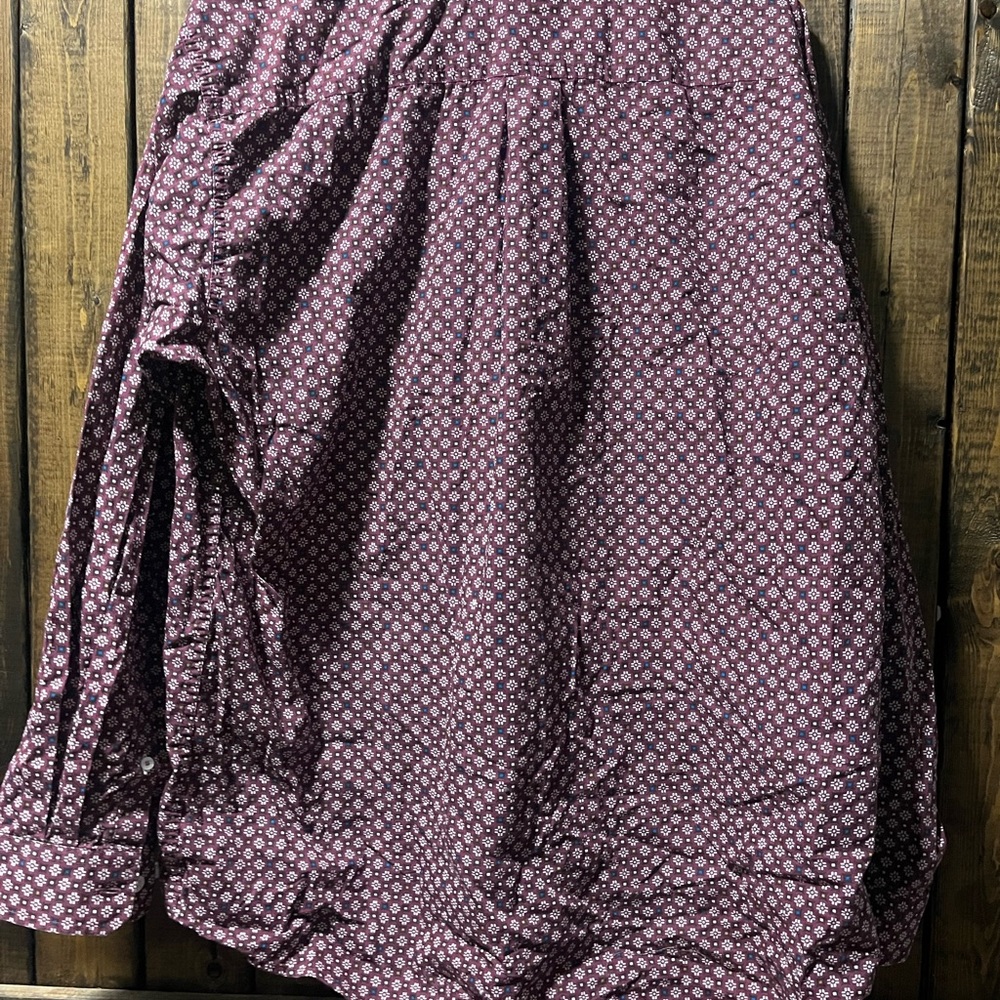 Cinch Maroon Patterned Casual Button-Down Shirt - image 3